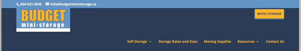 Top Right Hand Corner "Book Storage" Call To Action Mid-Divi 2.5 Upgrade